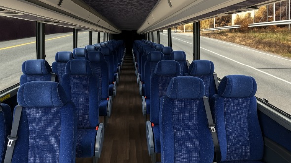 Interior of Charter Bus Company Fort Wayne's 25 Passenger Minibus in Fort Wayne