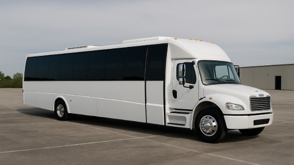 Exterior of Charter Bus Company Toledo's 28 Passenger Party Bus in Toledo