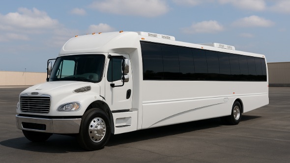 Exterior of Charter Bus Company Flint's 30 Passenger Party Bus in Flint