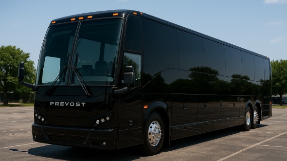 Exterior of Charter Bus Company Fort Wayne's 40 Passenger Charter Bus in Fort Wayne
