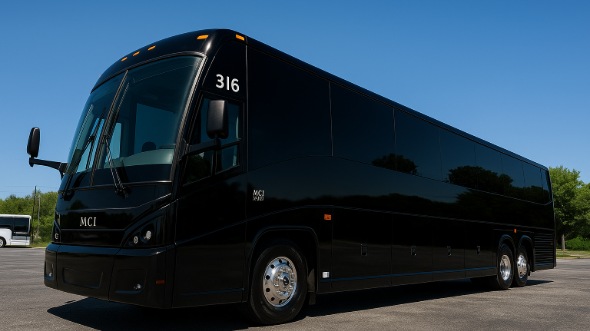Exterior of Charter Bus Company Toledo's 50 Passenger Party Bus in Toledo
